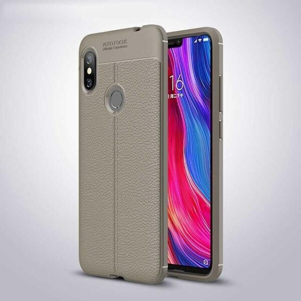 

Чехол LUX для Xiaomi Redmi Note 6 Pro силикон Original Auto Focus Soft Touch серый