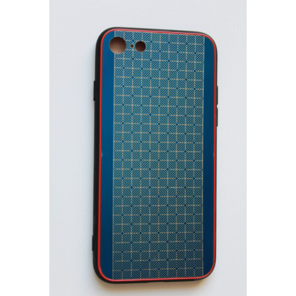 

Чехол Fiji для Apple Iphone SE (2020) бампер с металлической накладкой Gelius Metal Plating Blue