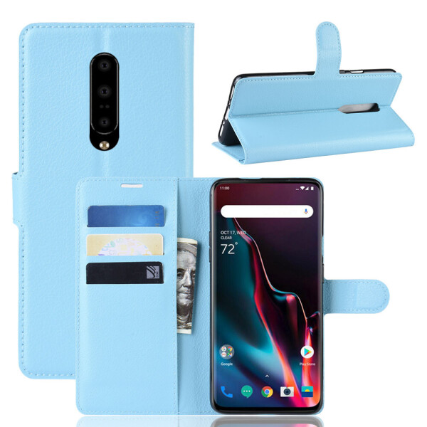 

Чехол Luxury для OnePlus 7 Pro книжка голубой