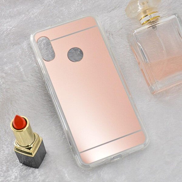 

Чехол LUX для Xiaomi Mi A2 / Mi 6X силикон зеркальный розовое золото