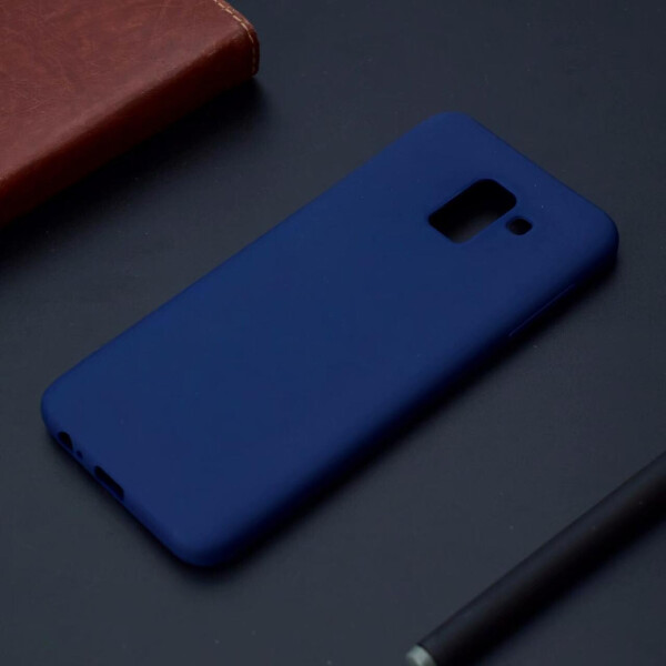 

Чехол Soft Lne Samsung J600 / J6 / J6 2018 силикон soft touch бампер темно-синий