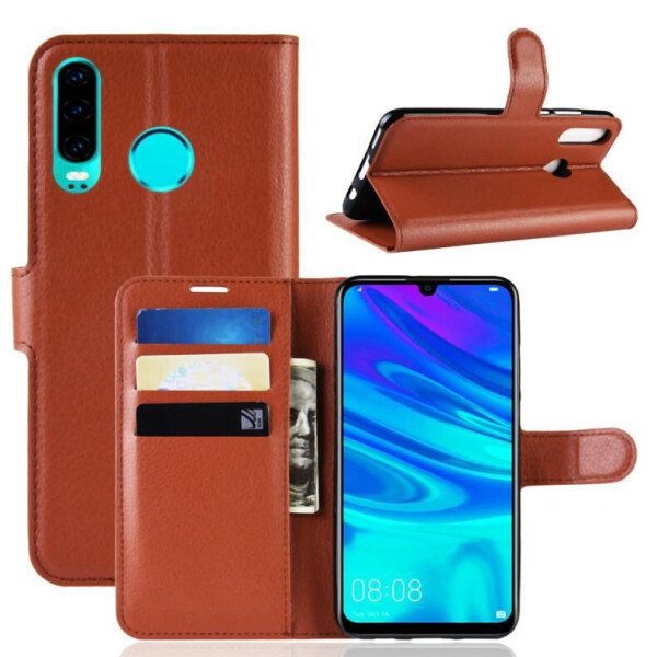 

Чехол Luxury для Huawei P30 Lite / Nova 4e книжка коричневый