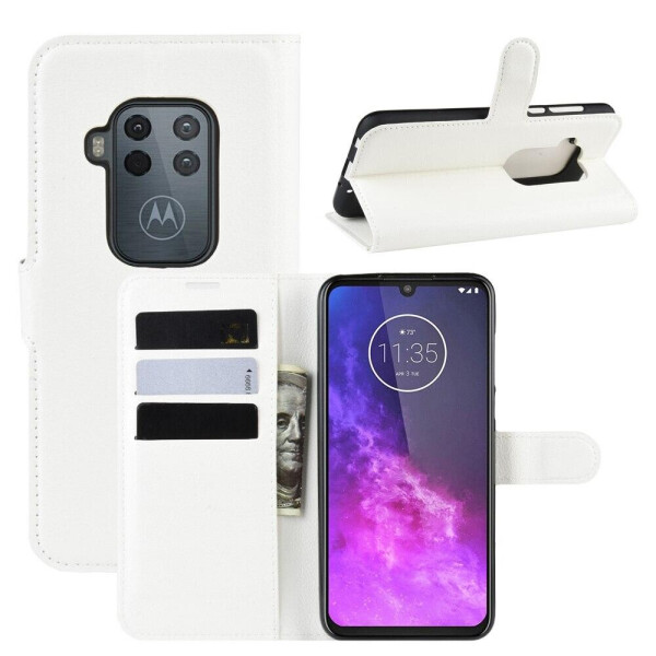 

Чехол Luxury для Motorola One Zoom книжка белый