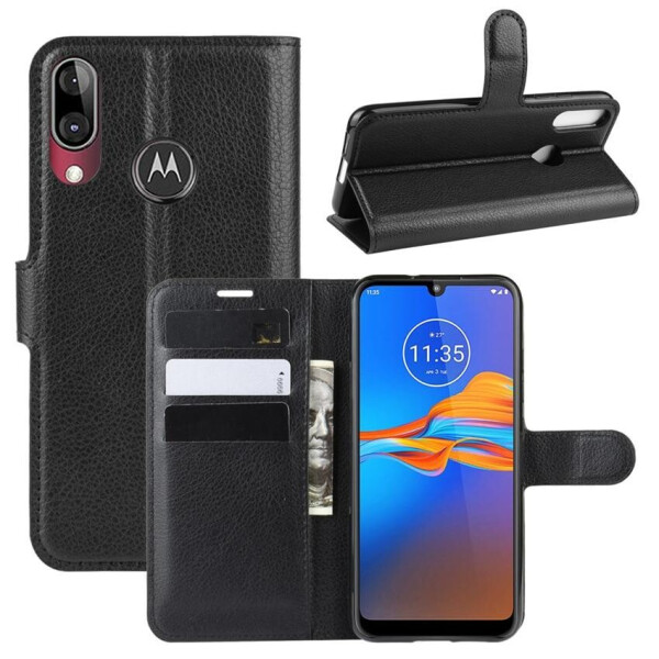 

Чехол Luxury для Motorola Moto E6 Plus (XT2025-2) книжка черный