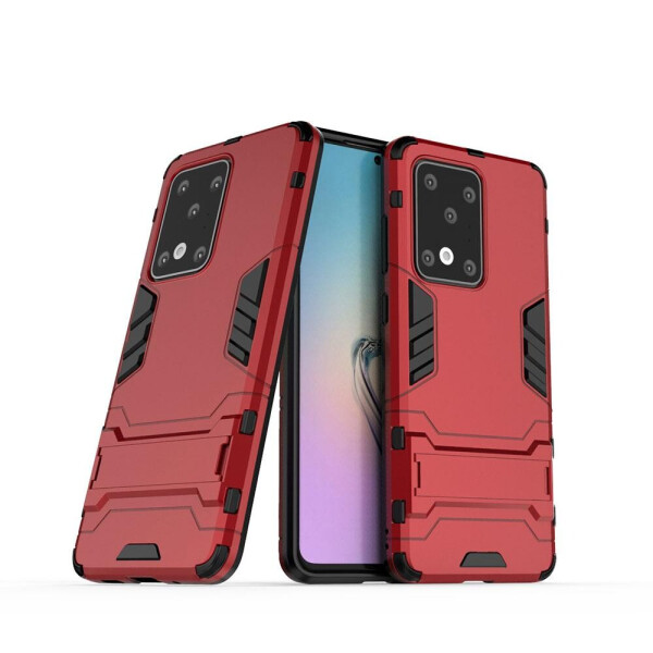 

Чехол Hybrid case для Samsung Galaxy S20 Ultra (G988) бампер с подставкой красный