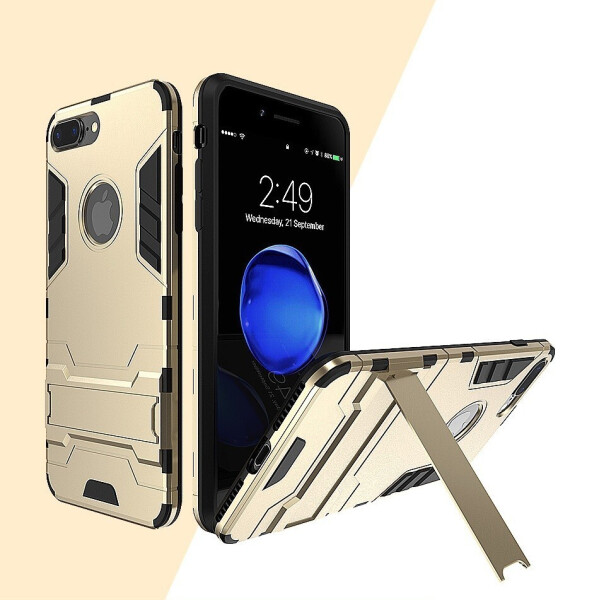 

Чехол LUX для Apple Iphone 8 Plus Hybrid Armored Case золотой