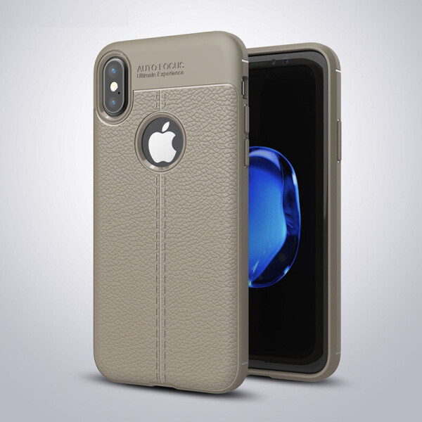 

Чехол LUX для Apple Iphone XS силикон Original Auto Focus Soft Touch серый