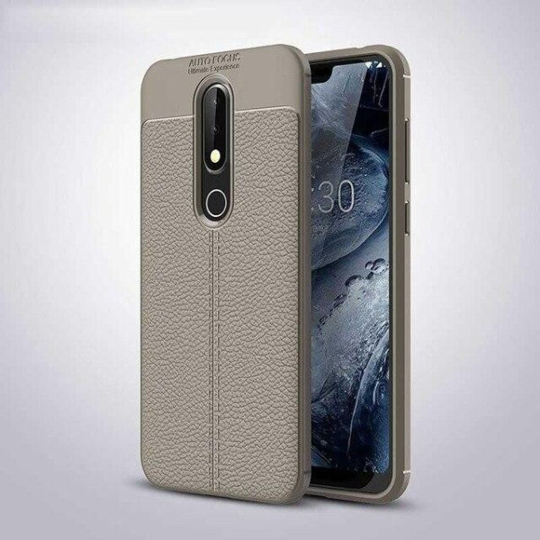 

Чехол LUX для Nokia 6.1 Plus / Nokia X6 / TA-1116 силикон Original Auto Focus Soft Touch серый