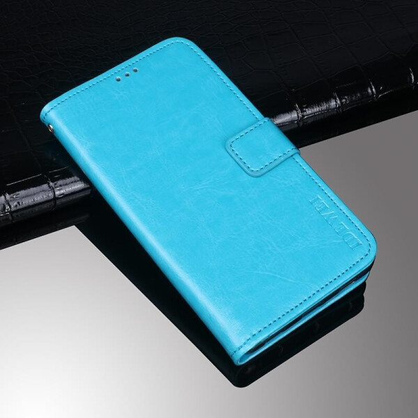 

Чехол Idewei для ZTE Blade A7 2019 книжка с визитницей голубой