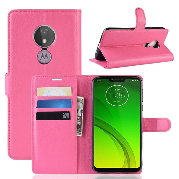 

Чехол Luxury для Motorola Moto G7 Play (XT1952-1) книжка розовый