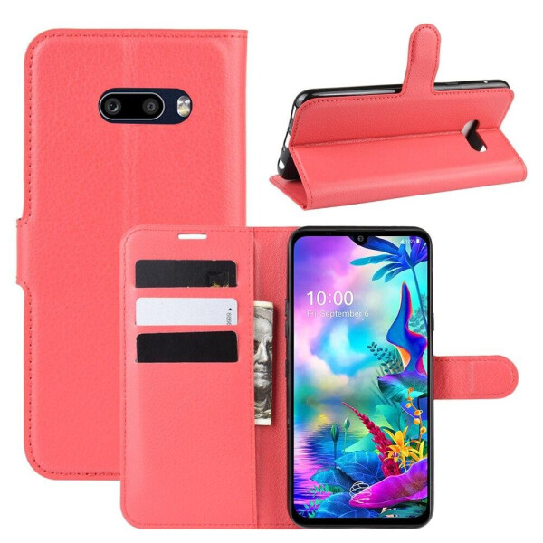 

Чехол Luxury для LG G8X ThinQ книжка красный