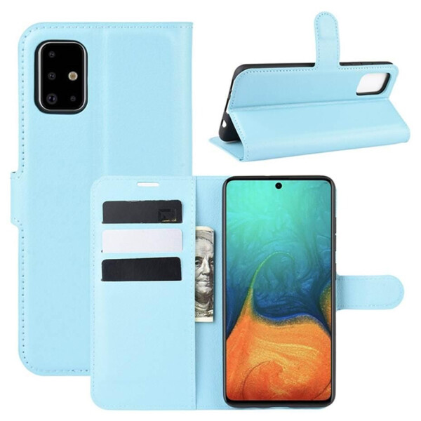 

Чехол Luxury для Samsung Galaxy A71 (A715) книжка голубой