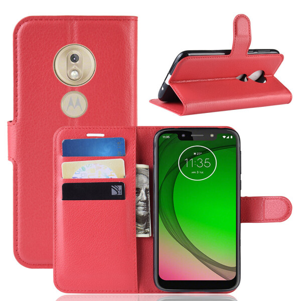 

Чехол Luxury для Motorola Moto G7 Power (XT1955-4) книжка красный