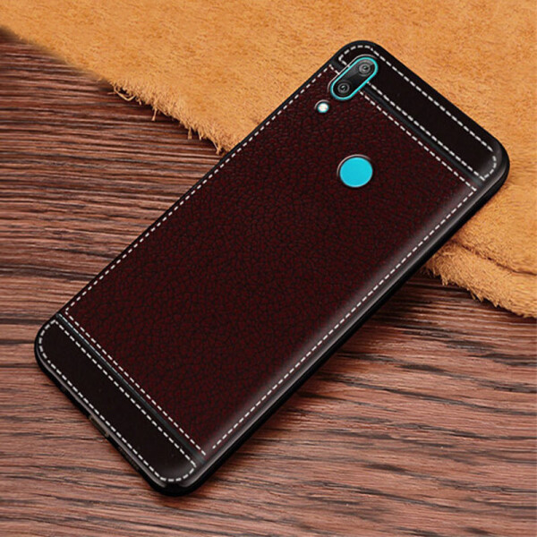 

Чехол LUX для Huawei Y7 2019 / Y7 Prime 2019 / DUB-LX1 с рифленой текстурой Dark Brown