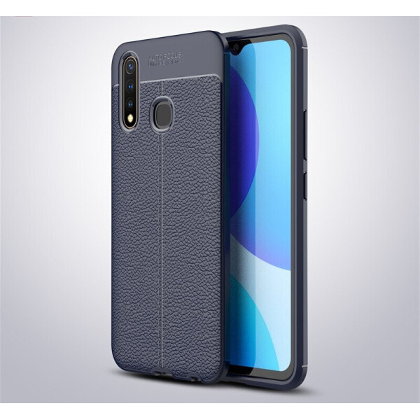 

Чехол Auto Focus для Vivo Y19 силикон Original Soft Touch темно-синий