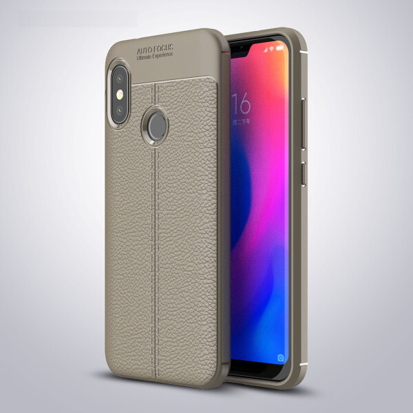 

Чехол LUX для Xiaomi Mi A2 Lite / Redmi 6 Pro силикон Original Auto Focus Soft Touch серый