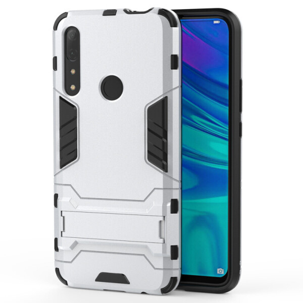 

Чехол Hybrid case для Huawei P Smart Z бампер с подставкой светло-серый