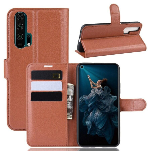 

Чехол Luxury для Honor 20 Pro книжка коричневый