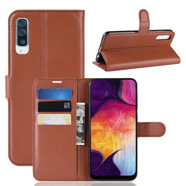 

Чехол Luxury для Samsung Galaxy A50 2019 (A505) книжка Коричневый
