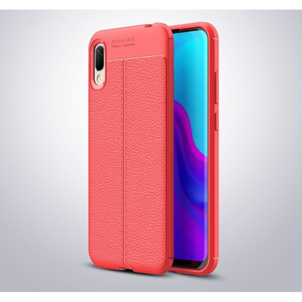 

Чехол LUX для Huawei Y6 2019 силикон Original Auto Focus Soft Touch Red