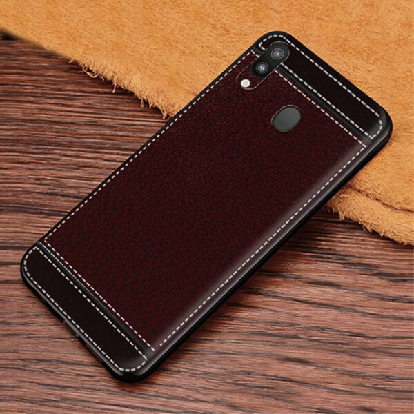 

Чехол LUX для Samsung Galaxy M20 2019 / M205 с рифленой текстурой Dark Brown