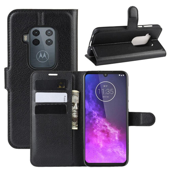 

Чехол Luxury для Motorola One Zoom книжка черный
