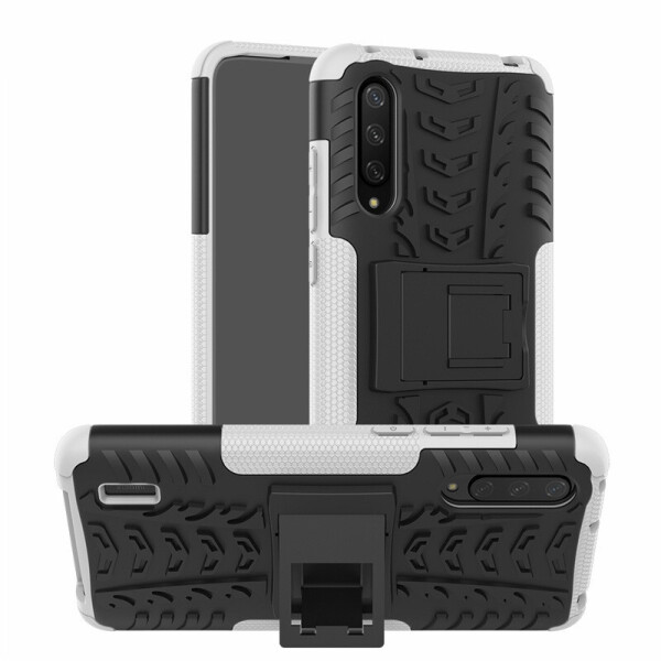 

Чехол Armored для Xiaomi Mi 9 Lite (Mi CC9) противоударный бампер с подставкой белый