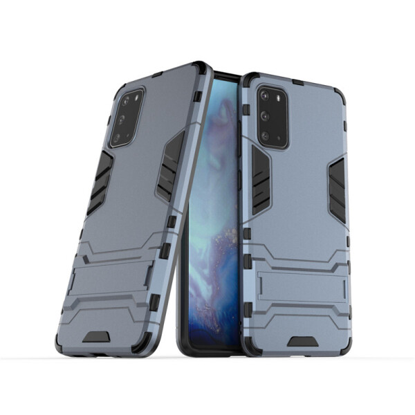 

Чехол Hybrid case для Samsung Galaxy S20 (G980) бампер с подставкой темно-синий