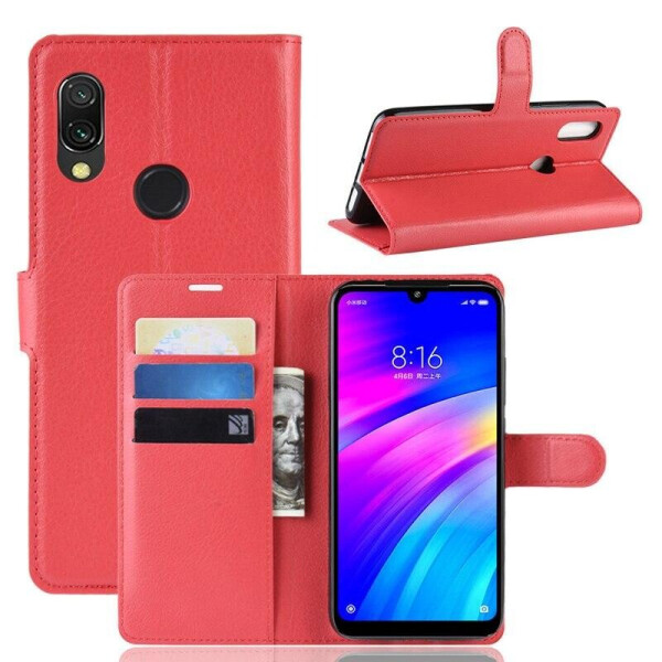 

Чехол Luxury для Xiaomi Redmi 7 книжка Красный