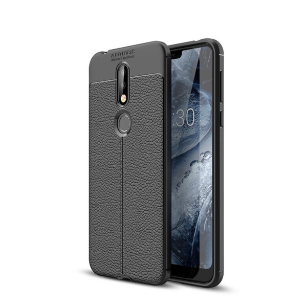 

Чехол Auto Focus для Nokia 7.1 силикон Original Soft Touch Черный