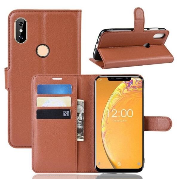 

Чехол Luxury для Oukitel C13 Pro книжка коричневый