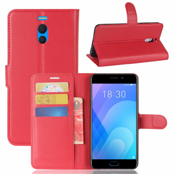 

Чехол LUX для Meizu M6 Note книжка красный