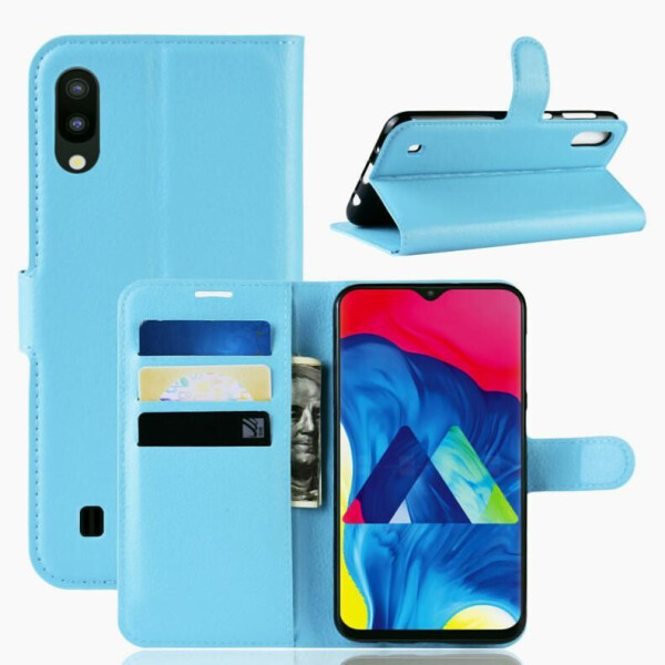 

Чехол Luxury для Samsung Galaxy M10 2019 (M105) книжка голубой