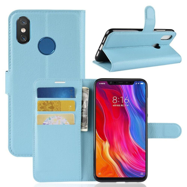 

Чехол LUX для Xiaomi Mi 8 6.21" книжка голубой