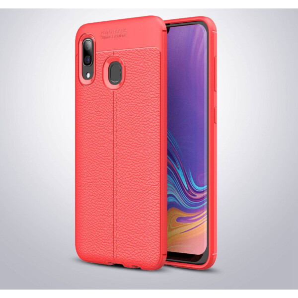 

Чехол LUX для Samsung Galaxy A20 2019 / A205 силикон Original Auto Focus Soft Touch Red