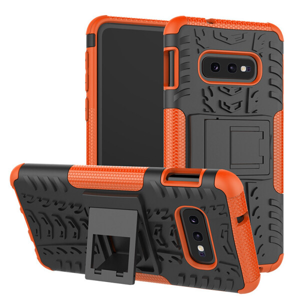 

Чехол LUX для Samsung Galaxy S10e / G970 противоударный бампер с подставкой Orange