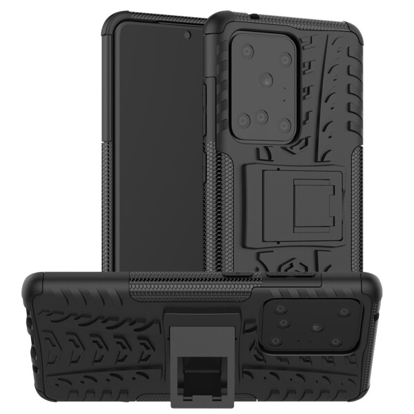 

Чехол Armored для Samsung Galaxy S20 Ultra (G988) противоударный бампер с подставкой черный