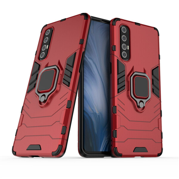 

Чехол Ring case для Oppo Reno3 Pro (5G) бронированный бампер с кольцом красный
