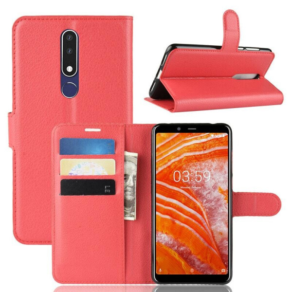 

Чехол LUX для Nokia 3.1 Plus / TA-1104 книжка красный