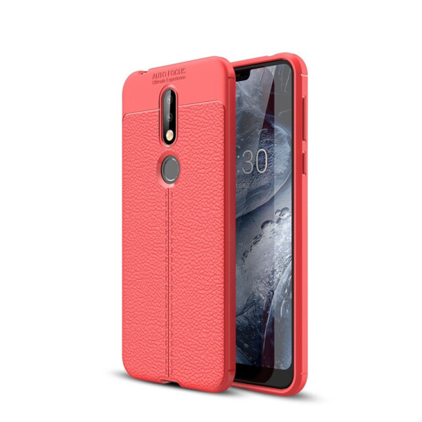 

Чехол Auto Focus для Nokia 7.1 силикон Original Soft Touch Красный
