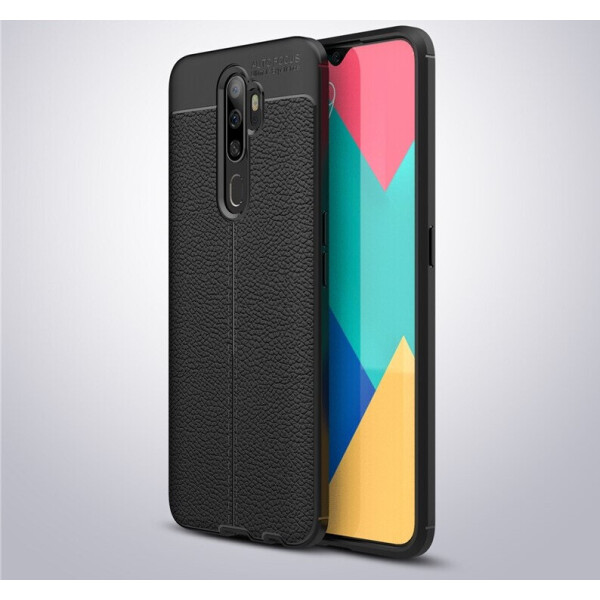 

Чехол Auto Focus для Oppo A9 2020 силикон Original Soft Touch черный