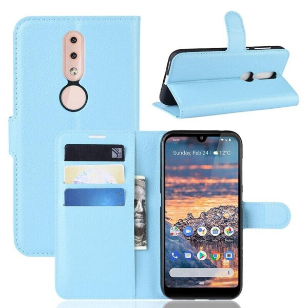 

Чехол Luxury для Nokia 4.2 DS (TA-1157) книжка голубой