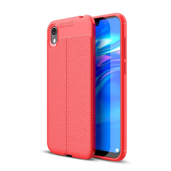 

Чехол LUX для Huawei Y5 2019 силикон Original Auto Focus Soft Touch Красный