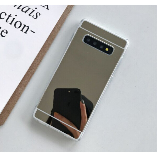 

Чехол Mirror case для Samsung Galaxy S10 Plus (G975) силикон зеркальный золотой