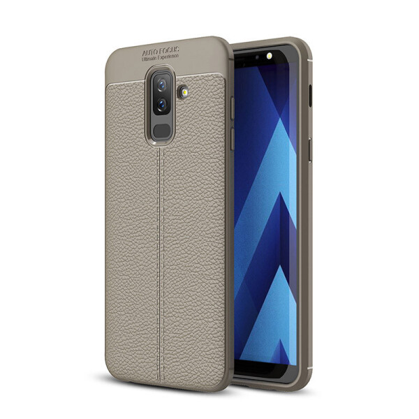 

Чехол Auto Focus Ultimate Experience Samsung J810 / J8 2018 силикон Soft Touch серый