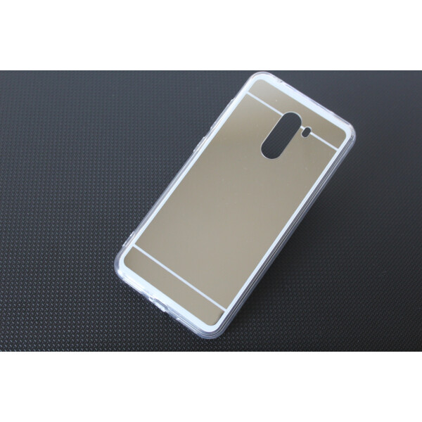 

Чехол LUX для Xiaomi Poco F1 силикон зеркальный серый