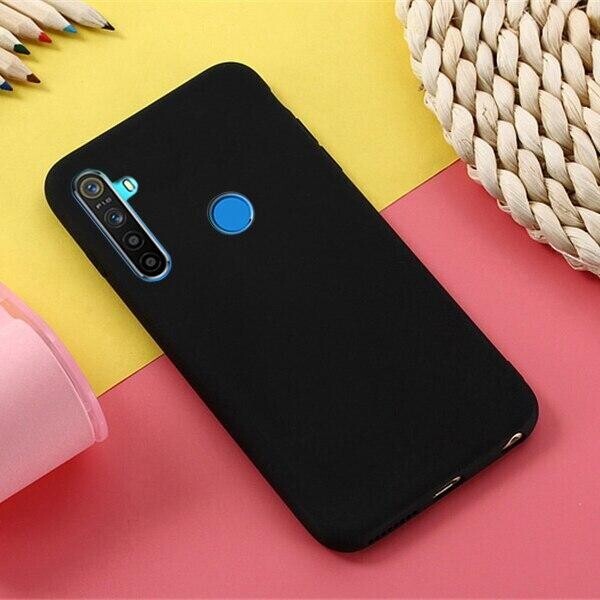 

Чехол Soft Touch для Realme 5 Pro силикон бампер черный