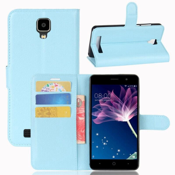 

Чехол LUX для Doogee X10S книжка голубой