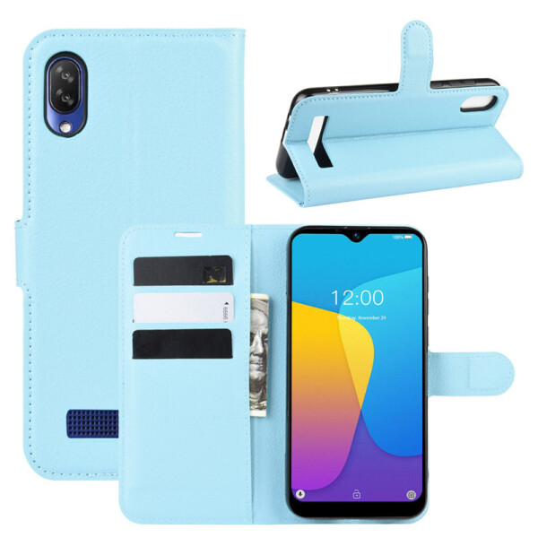 

Чехол Luxury для Doogee Y8C книжка голубой