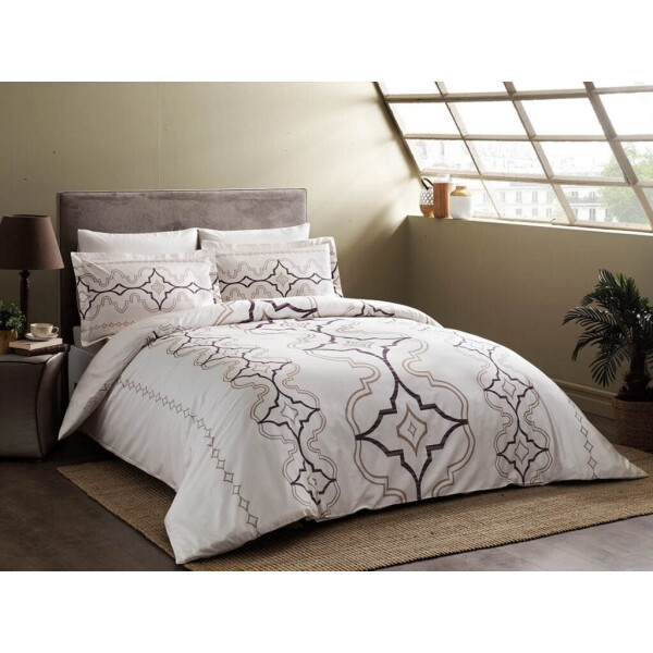 

Комплект постельного белья Tac сатин Delux Ginza V01 murdum семейный фиолетовый (TAC60219290)